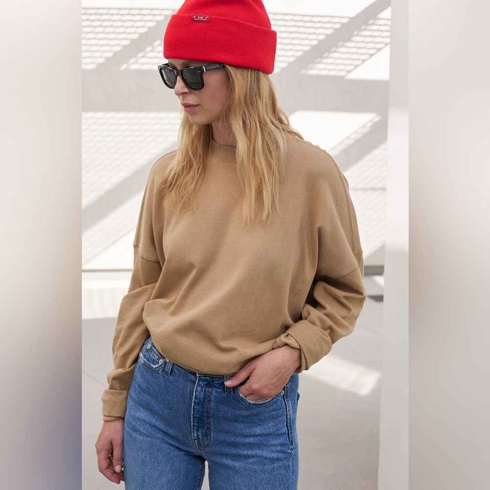 Women’s AYR The Early Mornings Long Sleeved Tee Camel